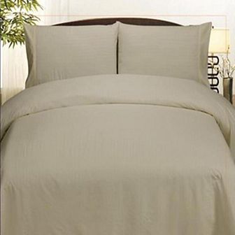 Embossed Dobby Stripe 90GSM Microfiber Sheet Set - Twin 39x75", Navy