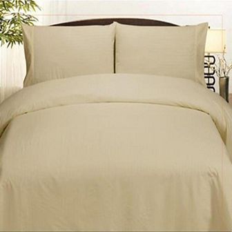 Embossed Dobby Stripe 90GSM Microfiber Sheet Set - Twin 39x75", Navy