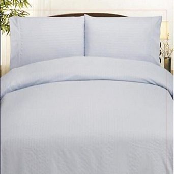 Embossed Dobby Stripe 90GSM Microfiber Sheet Set - Twin 39x75", Navy