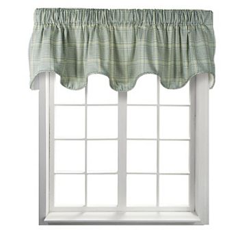 Harrington Cool Adjustable Window Lined Scallop Valance with Smooth Draping Effect