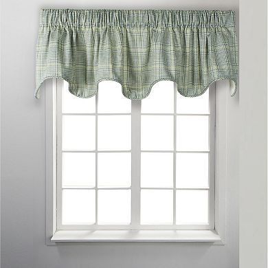 Harrington Cool Adjustable Window Lined Scallop Valance with Smooth Draping Effect