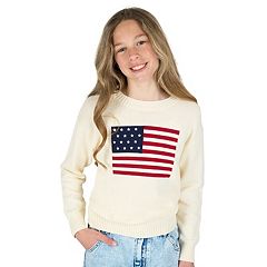 Toddler Girl 4th Of July Outfit American Flag Bow Print T-Shirt Top 2