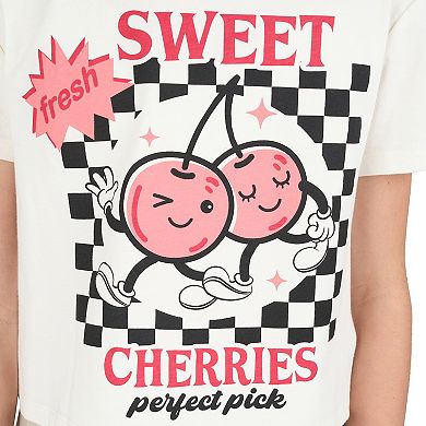 Girls 7-12 Tween Diva 2-Pc. Pleated Cargo Skort & Graphic Tee Set