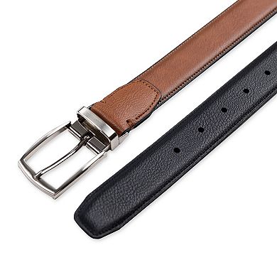 Men's Sonoma Goods For Life® Reversible Leather Pebble Grain Dress Belt