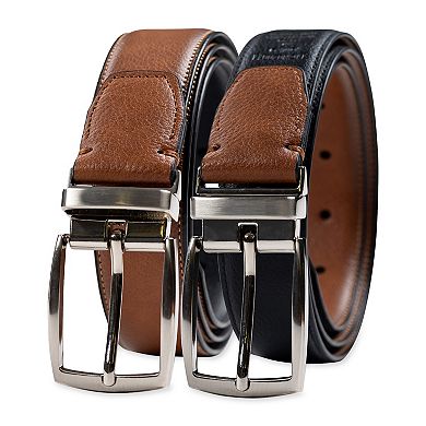 Men's Sonoma Goods For Life® Reversible Leather Pebble Grain Dress Belt