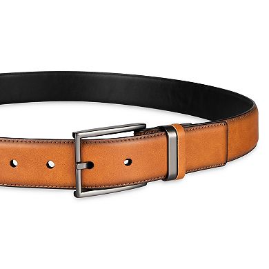 Men's Sonoma Goods For Life® Mixed Media Metal Loop Dress Belt