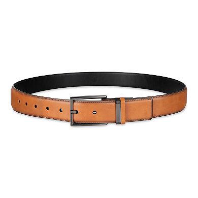 Men's Sonoma Goods For Life® Mixed Media Metal Loop Dress Belt