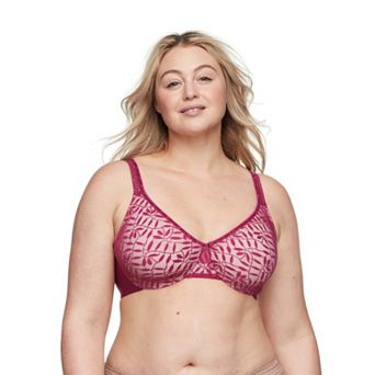 Olga® by Warner's® Sheer Leaves Lace Full-Figure Full-Coverage Minimizer Bra 35519