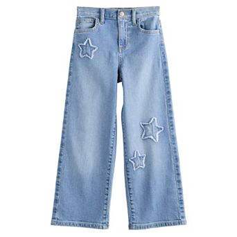 Girls 4-12 Jumping Beans® High Rise Wide Leg Jeans