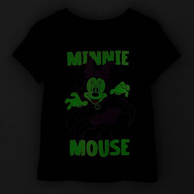 Baby & Toddler Girl Jumping Beans® Disney's Minnie Mouse Vampire Glow-In-The-Dark Tee