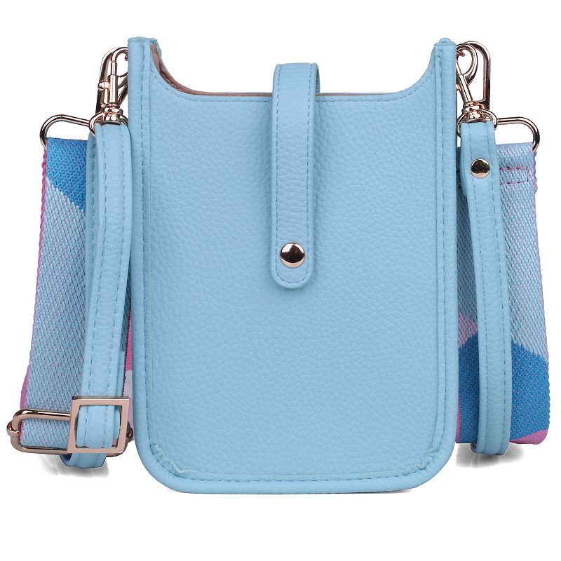 Julia Buxton Hobo Cellphone Bag, Blue Blue
