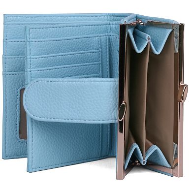 Julia Buxton Pebble Faux Leather Lexington Wallet