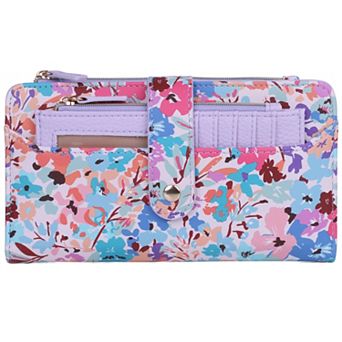 Julia Buxton Pebble Faux Leather Lexington Wallet