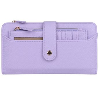 Julia Buxton Pebble Faux Leather Lexington Wallet