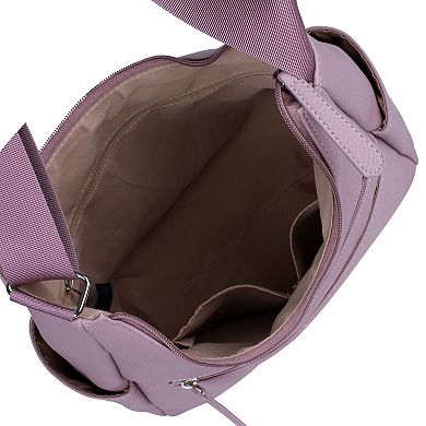Julia Buxton Leather Organizational Hobo Bag