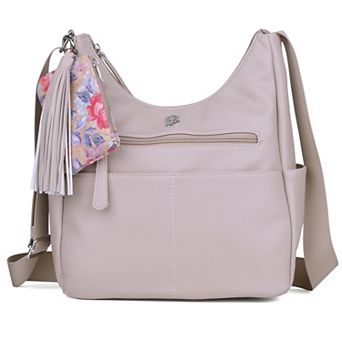 Julia Buxton Leather Organizational Hobo Bag