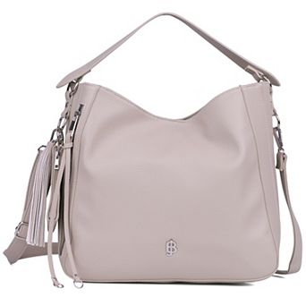 Julia Buxton Faux Leather Hobo Bag