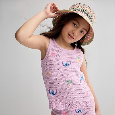 Disney's Lilo & Stitch Girls 4-12 Mixed Stitch Sweater Tank Top & Shorts Set by Jumping Beans®