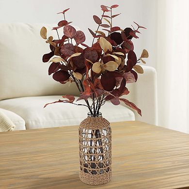 Everyday Decor Artificial Eucalyptus in Mixed Material Vase