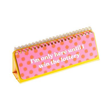 Pulsar Funny Office Desk Sign Snarky Sayings Desktop Flip Book