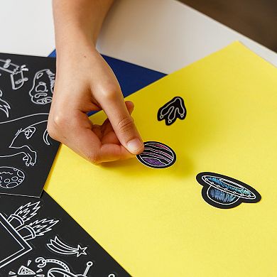 Pulsar Scratch Art Stickers 63-pk. - Styles May Vary