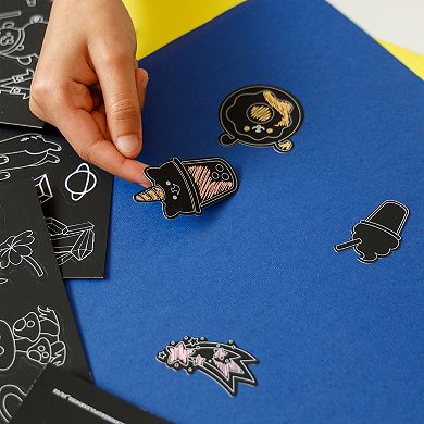 Pulsar Scratch Art Stickers 63-pk. - Styles May Vary