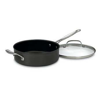 Cuisinart® Chef's Classic™ 5.5-qt Nonstick Hard Anodized Aluminum Saute Pan with Helper Handle & Cover