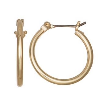 Simply Vera Vera Wang 20mm Gold Tone Click-It Hoop