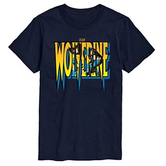 Big & Tall Marvel Wolverine Logo Graphic Tee