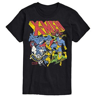 Big & Tall Marvel X-Men Group Retro Graphic Tee