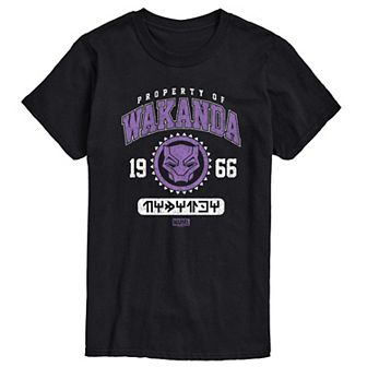 Big & Tall Marvel Black Panther Property Of Wakanda Graphic Tee