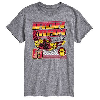 Big & Tall Marvel Iron Man Est. 63 Racing Graphic Tee