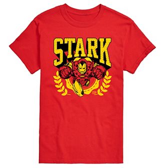 Big & Tall Marvel Iron Man Stark Collegiate Graphic Tee