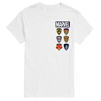 Big & Tall Marvel Guardians Of The Galaxy Icons Oversized Left Chest Graphic Tee
