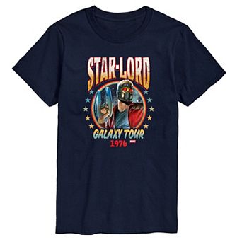 Big & Tall Marvel Guardians Of The Galaxy Star-Lord Galaxy Tour 1976 Graphic Tee
