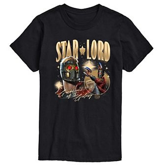Big & Tall Marvel Guardians Of The Galaxy Star-Lord Bootleg Graphic Tee