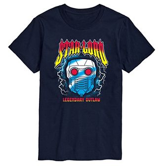 Big & Tall Marvel Guardians Of The Galaxy Star-Lord Legendary Outlaw Metal Graphic Tee