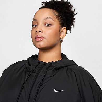 Plus Size Nike Sportswear Classic Woven Loose UV Hooded Jacket