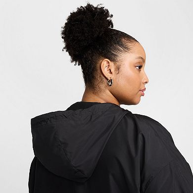 Plus Size Nike Sportswear Classic Woven Loose UV Hooded Jacket