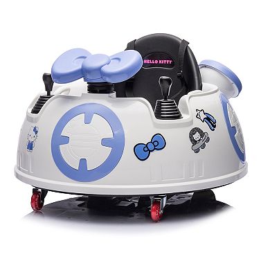 Kool Karz Playground 6V Hello Kitty Space Explorer Bumper Car with Remote Control