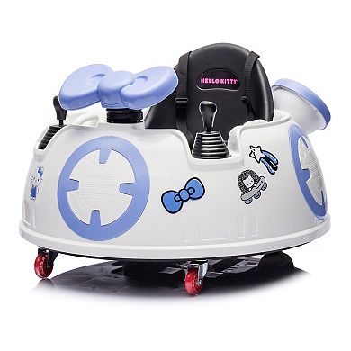 Kool Karz Playground 6V Hello Kitty Space Explorer Bumper Car with Remote Control