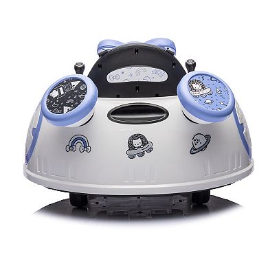 Kool Karz Playground 6V Hello Kitty Space Explorer Bumper Car with Remote Control