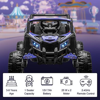 Kool Karz Playground 12V Kuromi Advent UTV 1-Seat Toy Car with Remote Control