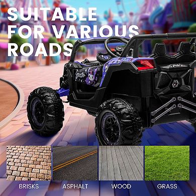 Kool Karz Playground 12V Kuromi Advent UTV 1-Seat Toy Car with Remote Control