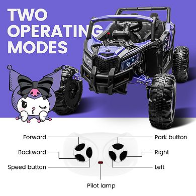Kool Karz Playground 12V Kuromi Advent UTV 1-Seat Toy Car with Remote Control