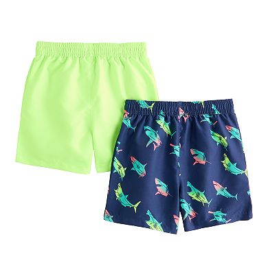 Baby & Toddler Boy Jumping Beans® 2-Pack Swim Trunks