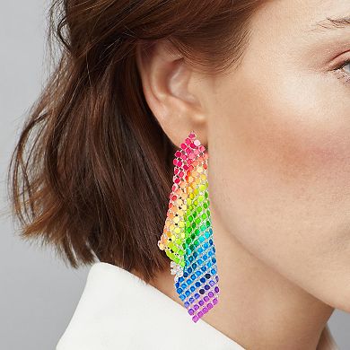 Simply Vera Vera Wang Rainbow Mesh Earrings