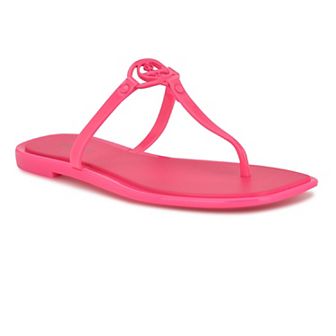 Nine West Dacota Women's Square Toe Slip-On Sandals