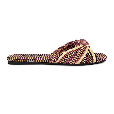 Nine West Lalta Women's Round Toe Slip-On Flat Sandals