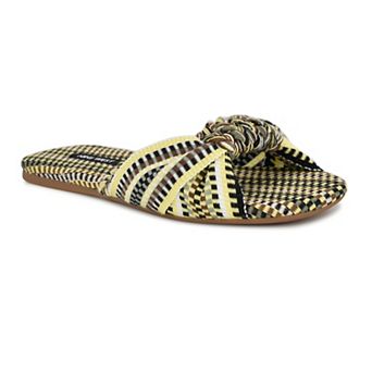 Nine West Lalta Women's Round Toe Slip-On Flat Sandals